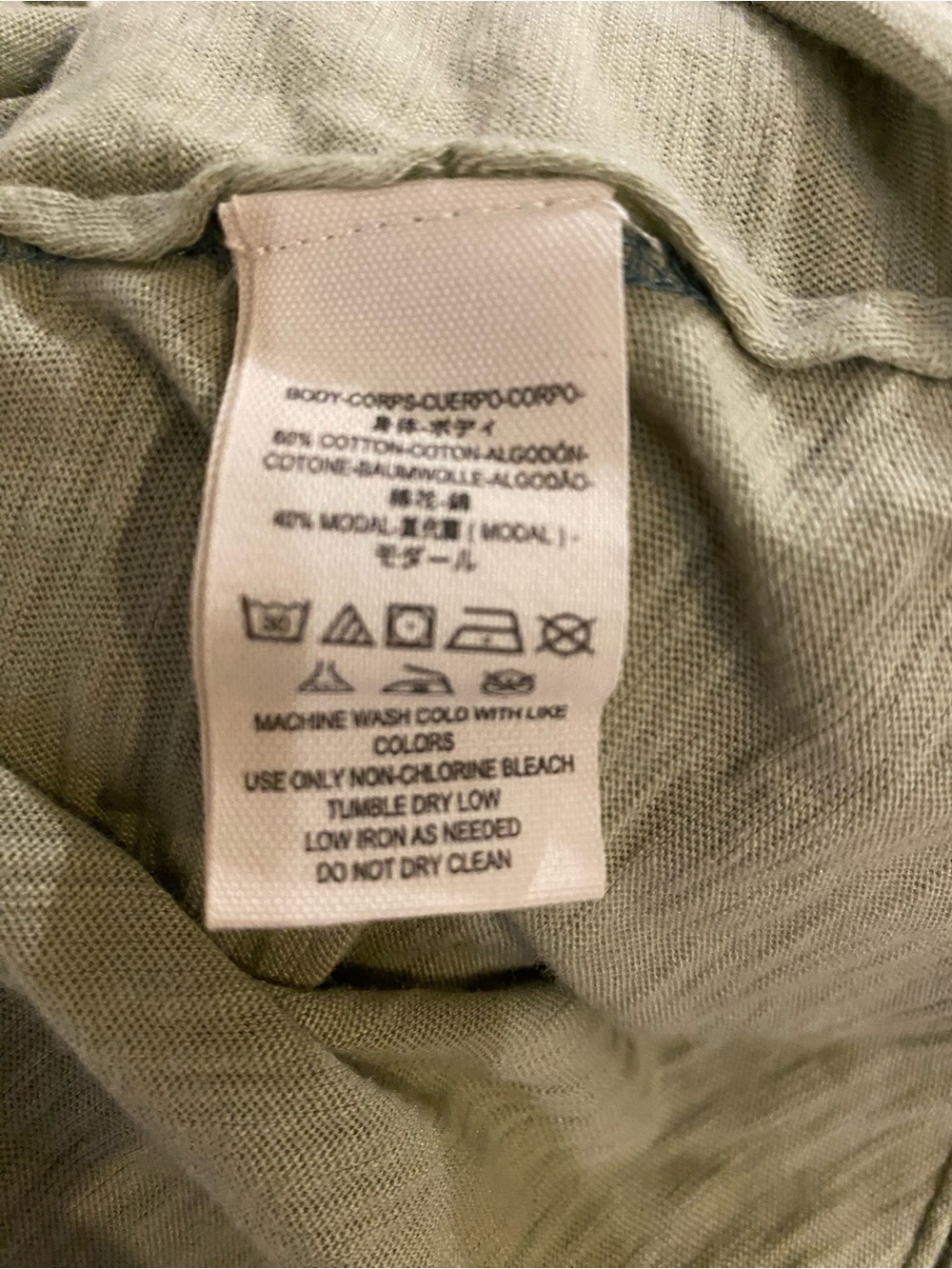 We the free light Olive Green Short Sleeve top - Picture 9 of 9